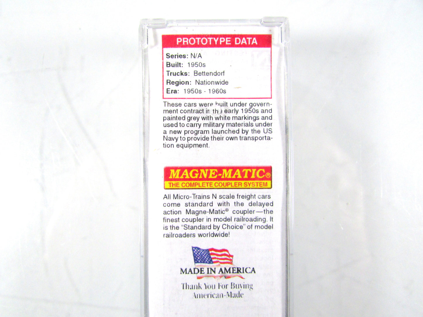 N Scale ***US NAVY*** 40' Box Car - USN 51-02455 - Micro Trains 02000467 **RARE