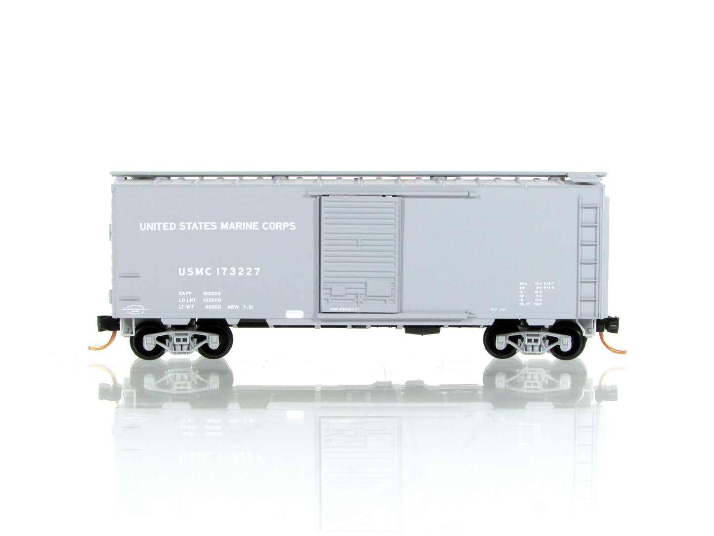 N Scale **US MARINE CORPS** Box Car, USMC 173227 - Micro Trains 02000477 **RARE