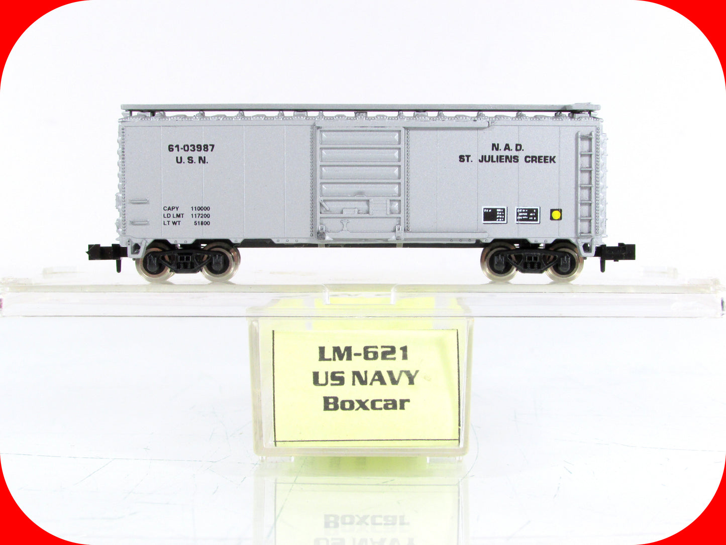 N Scale ***US NAVY*** St Juliens Creek Box Car - USN 61-03987 - Atlas / LM-621