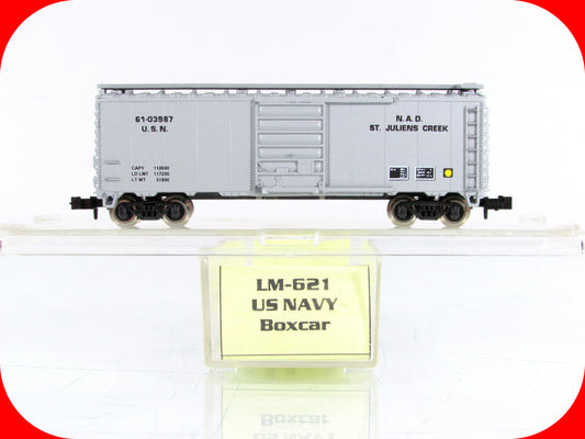 N Scale ***US NAVY*** St Juliens Creek Box Car - USN 61-03987 - Atlas / LM-621