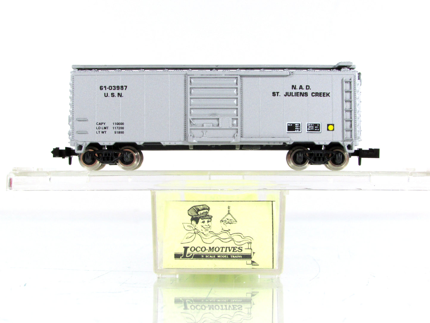 N Scale ***US NAVY*** St Juliens Creek Box Car - USN 61-03987 - Atlas / LM-621