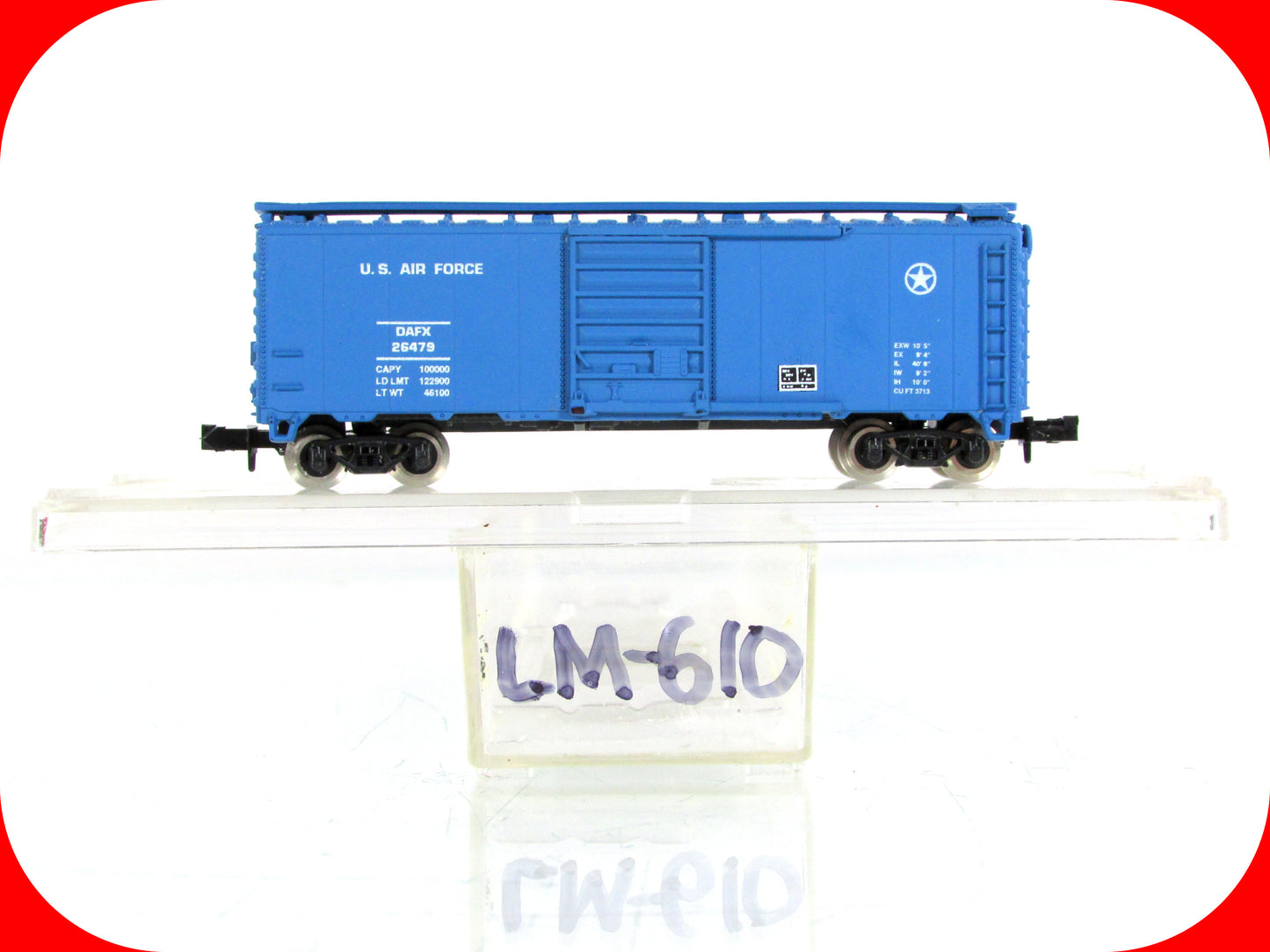 N Scale ***UNITED STATES AIR FORCE*** 40' Box Car, DAFX 26479 - Atlas / LM-610
