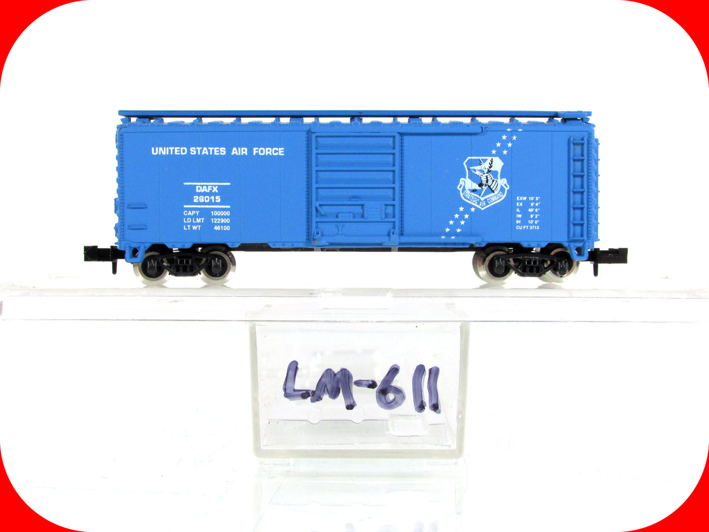 N Scale ***UNITED STATES AIR FORCE*** 40' Box Car, DAFX 26015 - Atlas / LM-611