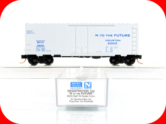 N Scale *N to the FUTURE* Houston 2003 Convention Box Car -Micro Trains Special