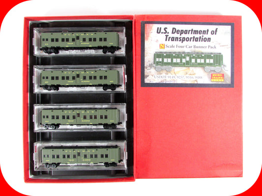 N Scale **WWII US Dept of Defense** Troop Sleeper 4-Pack, Micro Trains 99300027
