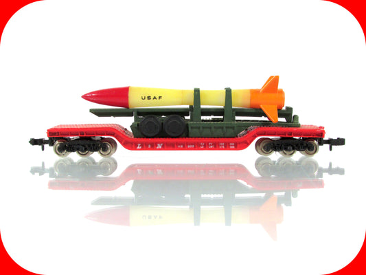 N Scale **US AIR FORCE** Missile Trailer, Heavyweight Flat Car --Bachmann 71391