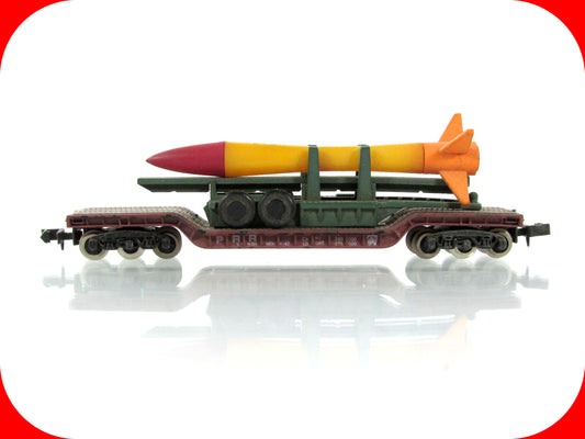 N Scale **US AIR FORCE** Missile Trailer, Heavyweight Flat, PRR, Bachmann 71391