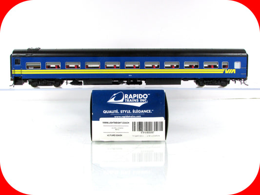 HO Scale ***VIA RAIL CANADA*** Passenger Coach #5514 --- Rapido 100006, Lighted