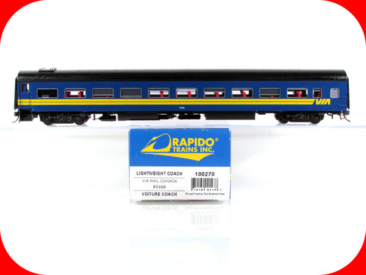 HO Scale *VIA RAIL CANADA* Passenger Coach #5468 - Rapido 100270, Lighted *RARE