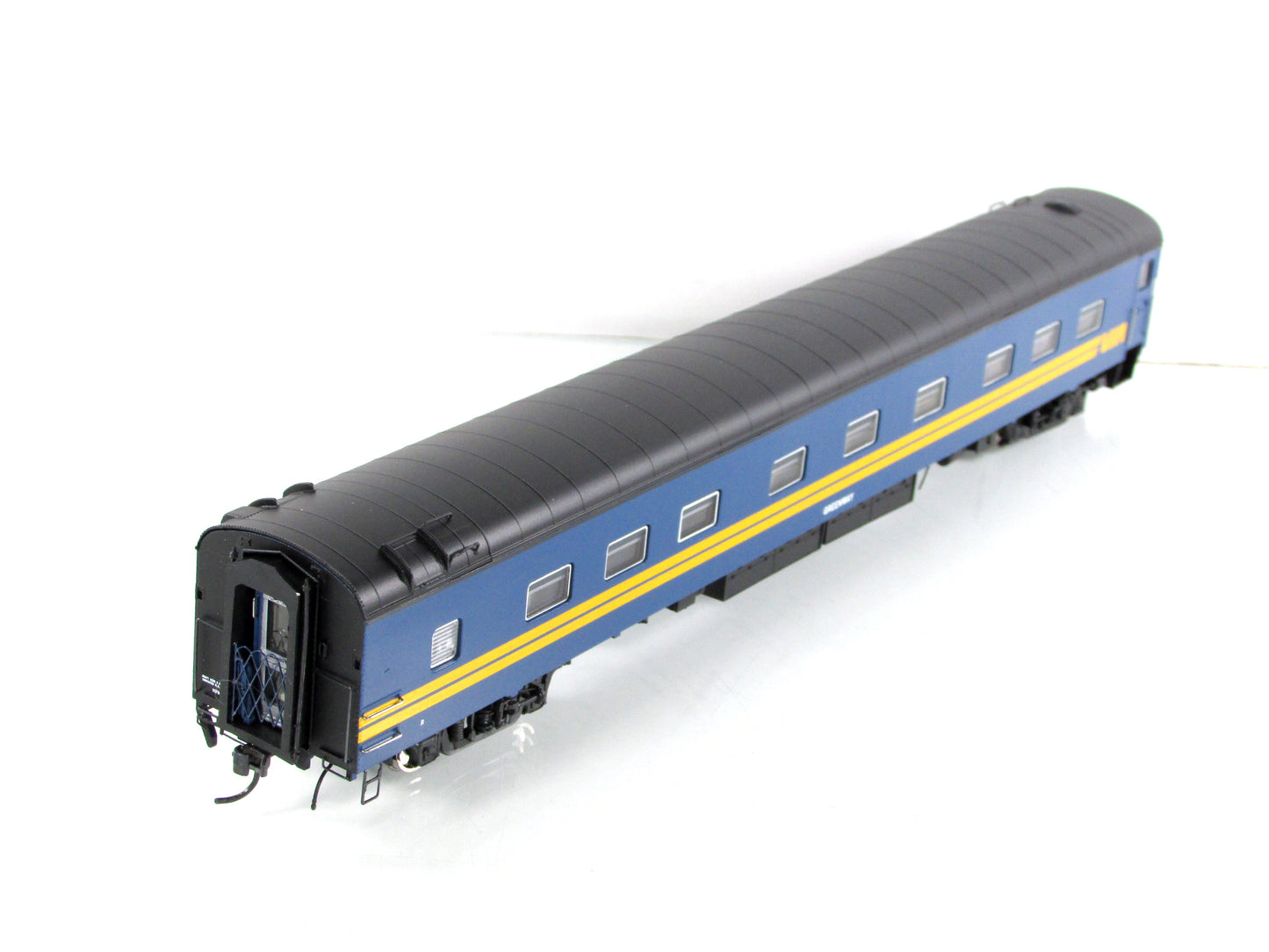 HO Scale **VIA RAIL CANADA** *GREENWAY* Sleeper #1176 -- Rapido 113007, Lighted