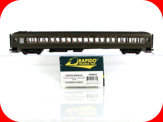 HO Scale ***BOSTON MAINE*** Osgood Bradley Coach #4589 - Rapido 109043, Lighted
