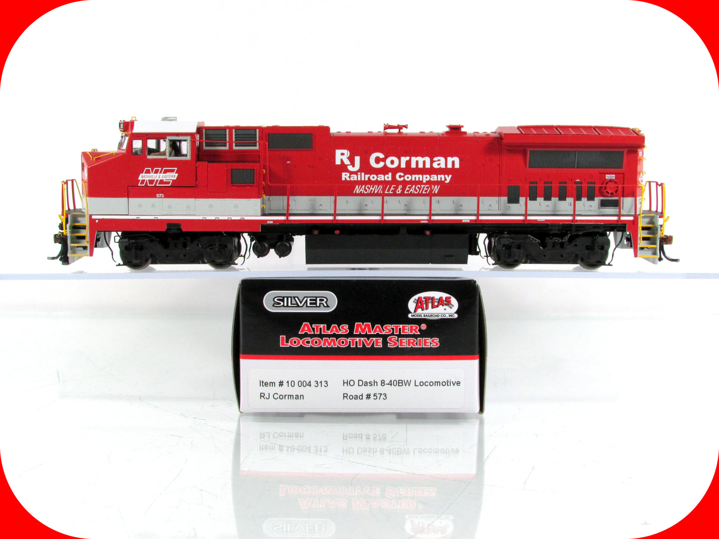 HO Scale **RJ CORMAN** Dash 8-40BW, NERR 573 - Atlas Master 10004313, DCC Ready