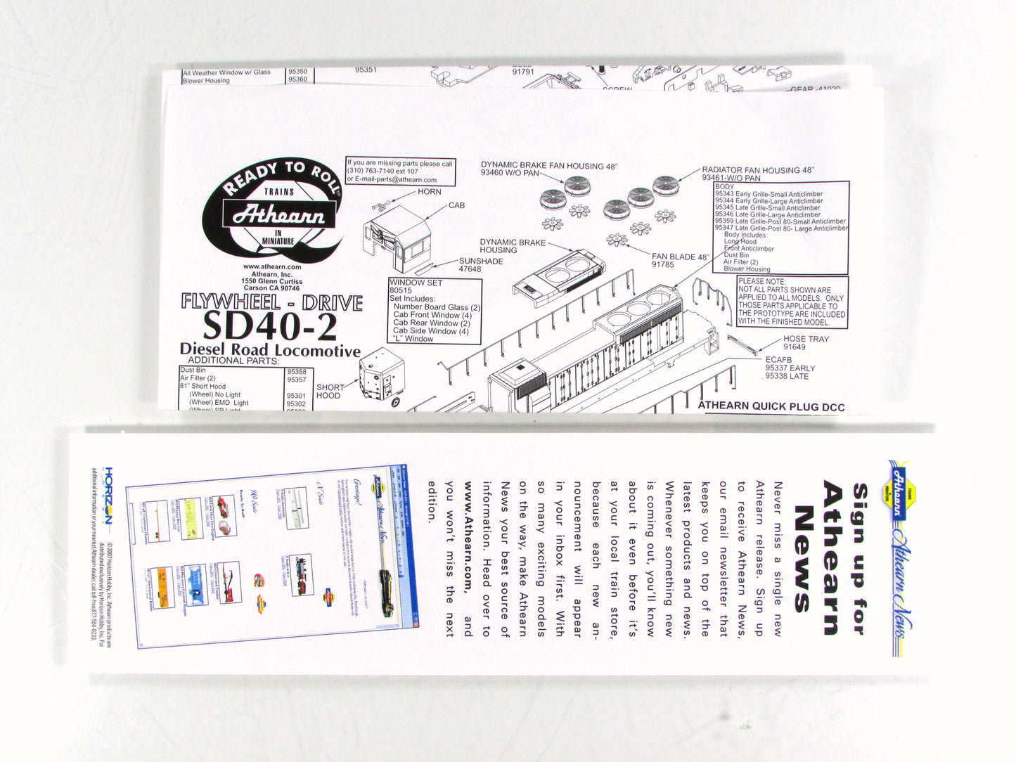 HO Scale **BICENTENNIAL Spirit '76** SD40-2, BN 1876 - Athearn 95227, DCC Ready