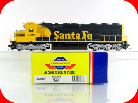 HO Scale ***SANTA FE*** SD45-2 Diesel Locomotive #5699 -- Athearn G67068 w/ DCC