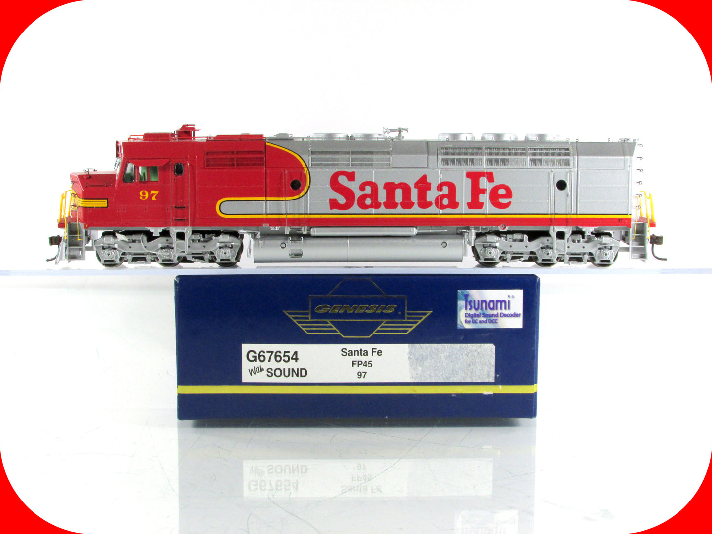 HO Scale **SANTA FE** FP45 Locomotive #97 - Athearn G67654 w/ DCC Tsunami Sound