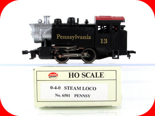 HO Scale ***PENNSYLVANIA*** 0-4-0 Pennsy Steam Switcher #13 -- Model Power 6501