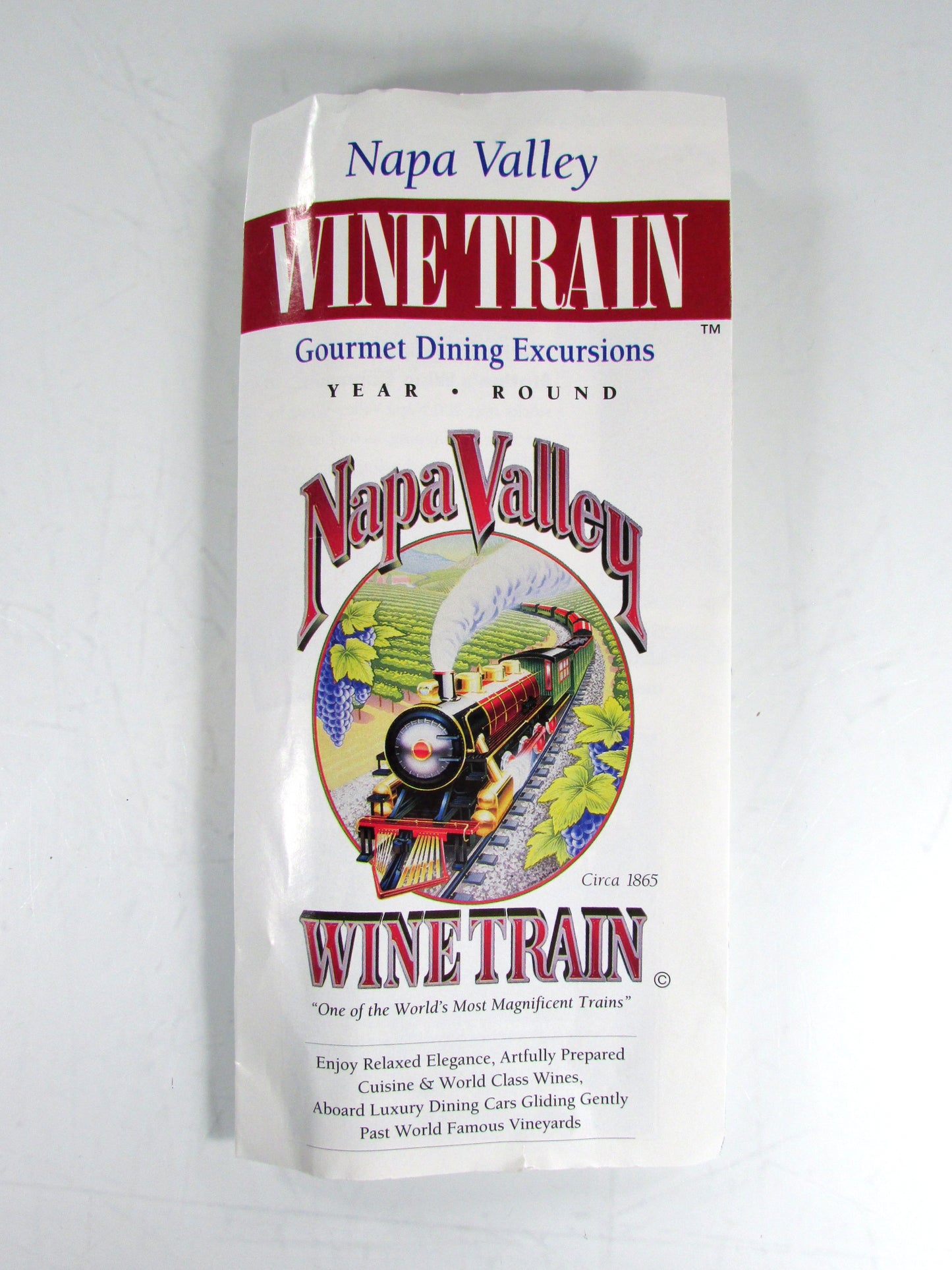 HO Scale *NAPA VALLEY* Railroad Wine Train 40' Box Car, NVRR 1203 -Athearn 8506