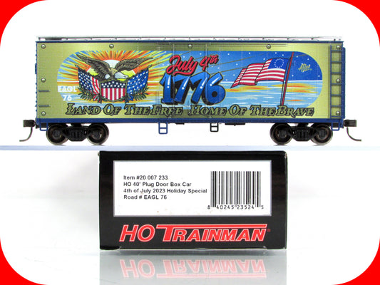 HO Scale *JULY 4th* Land of the Free, Home of the Brave Box Car -Atlas 20007233