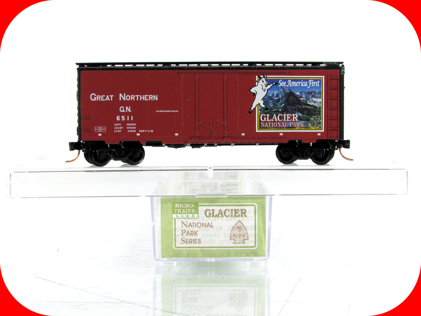 N Scale **Glacier** National Park, GN 6511 -- Micro Trains, Lowell Smith **RARE