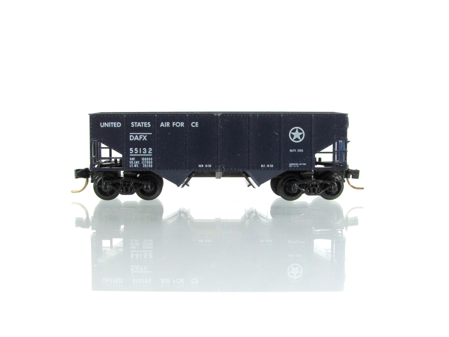 N Scale ***US AIR FORCE*** 2-Bay Hopper, DAFX 55132 - Kadee Micro Trains 56120