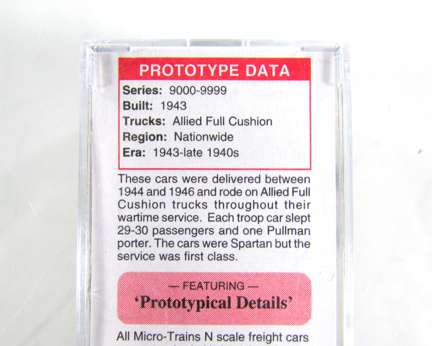 N Scale ***WWII DODX Weathered TROOP SLEEPER*** #9148 - Micro Trains 11600010