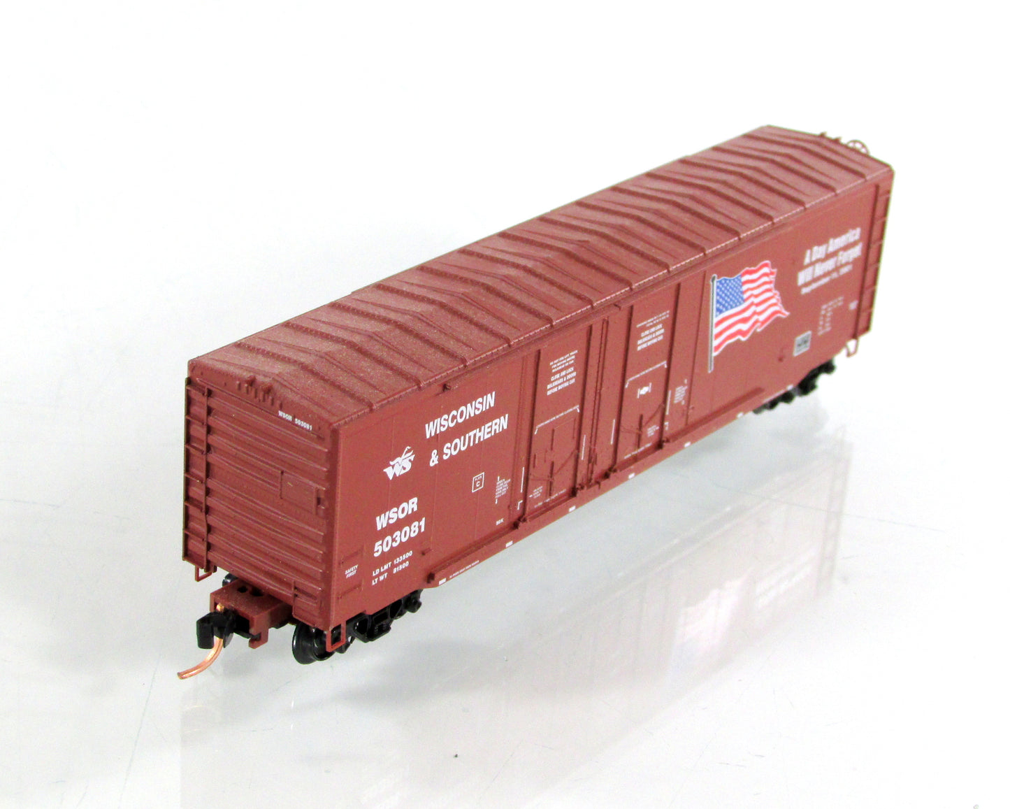 N Scale *WISCONSIN SOUTHERN* 9-11 Memorial Box Car #503081 - Micro Trains 75080