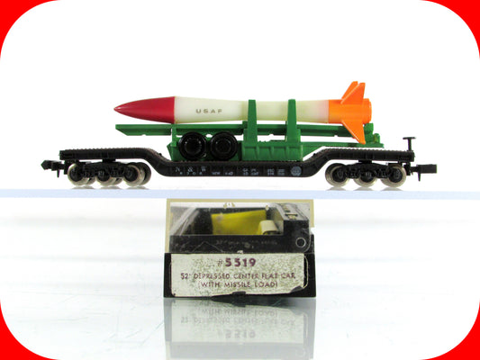 N Scale **US AIR FORCE** Missile Load on Heavyweight Flat, N&W - Bachmann 5319
