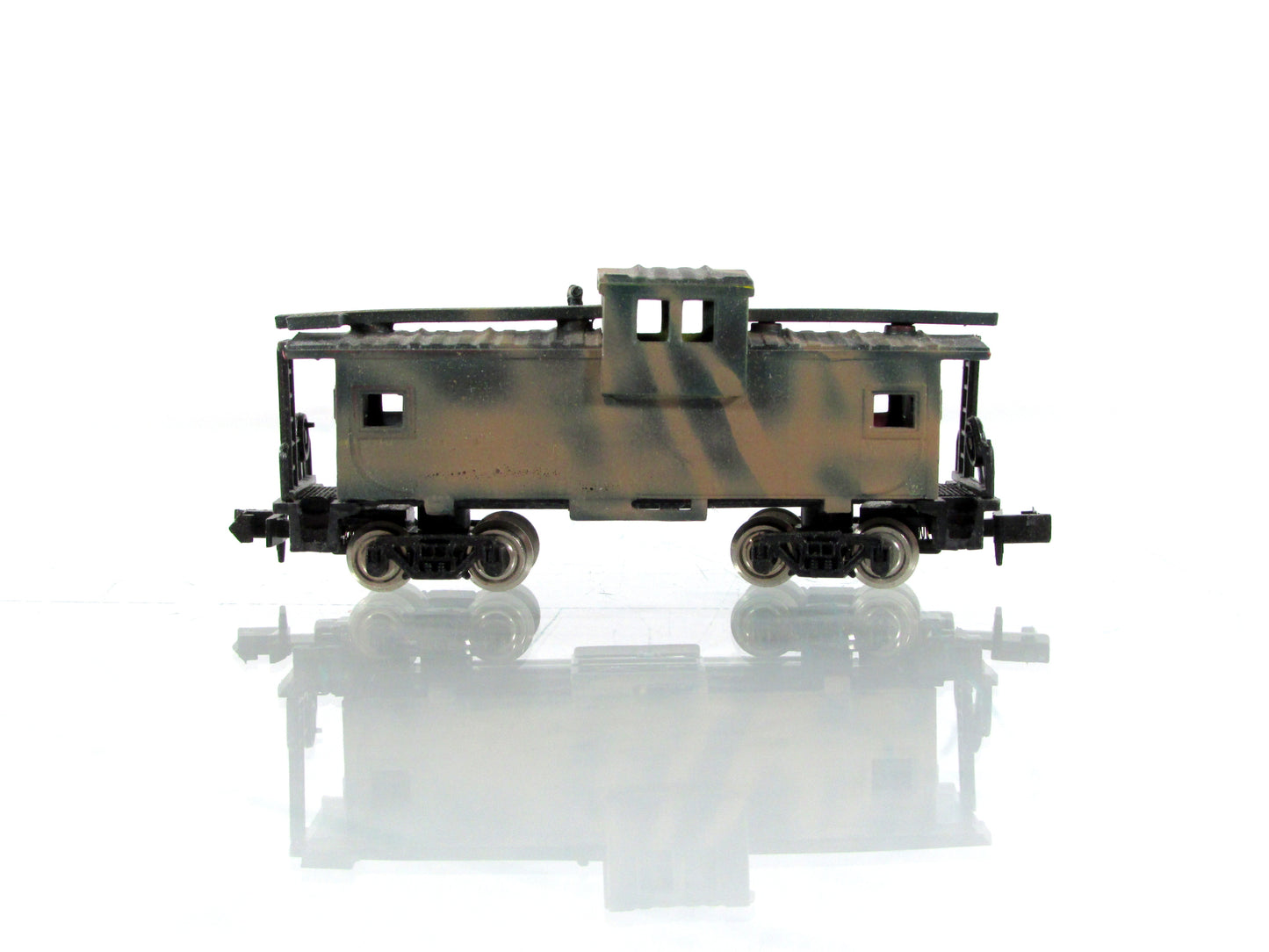 N Scale **United States Army** Custom Camouflage 36' Cupola Caboose - Bachmann