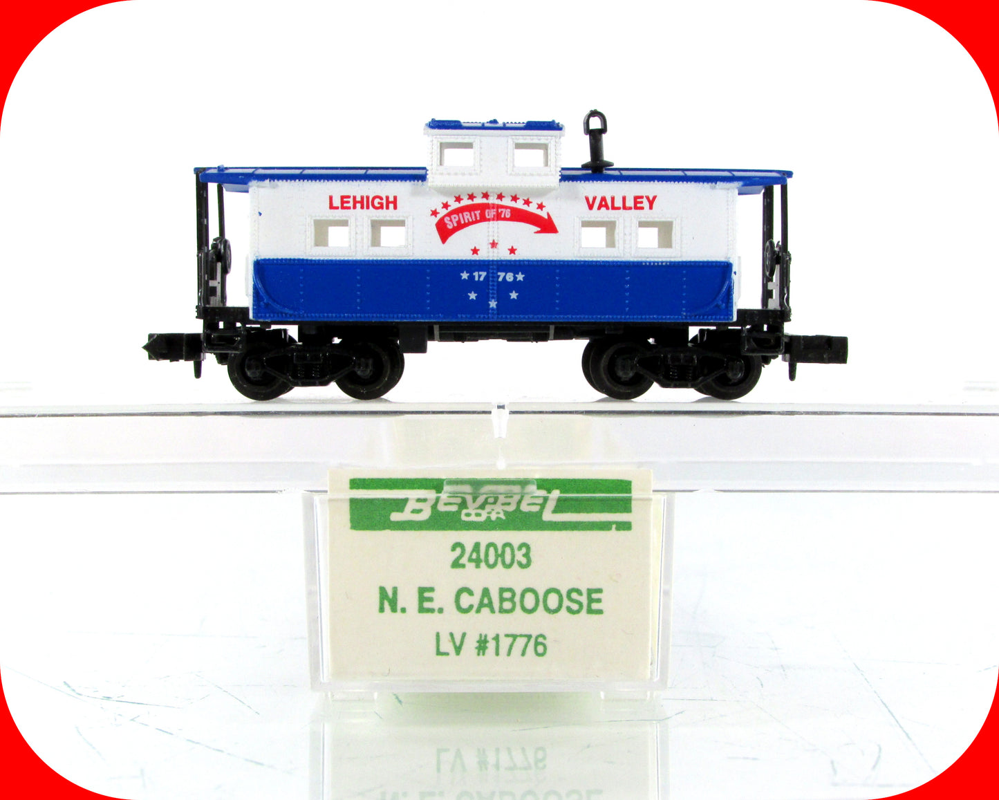 N Scale **LEHIGH VALLEY** Spirit of 76 Caboose - Bev-Bel, Life-Like 24003 *RARE