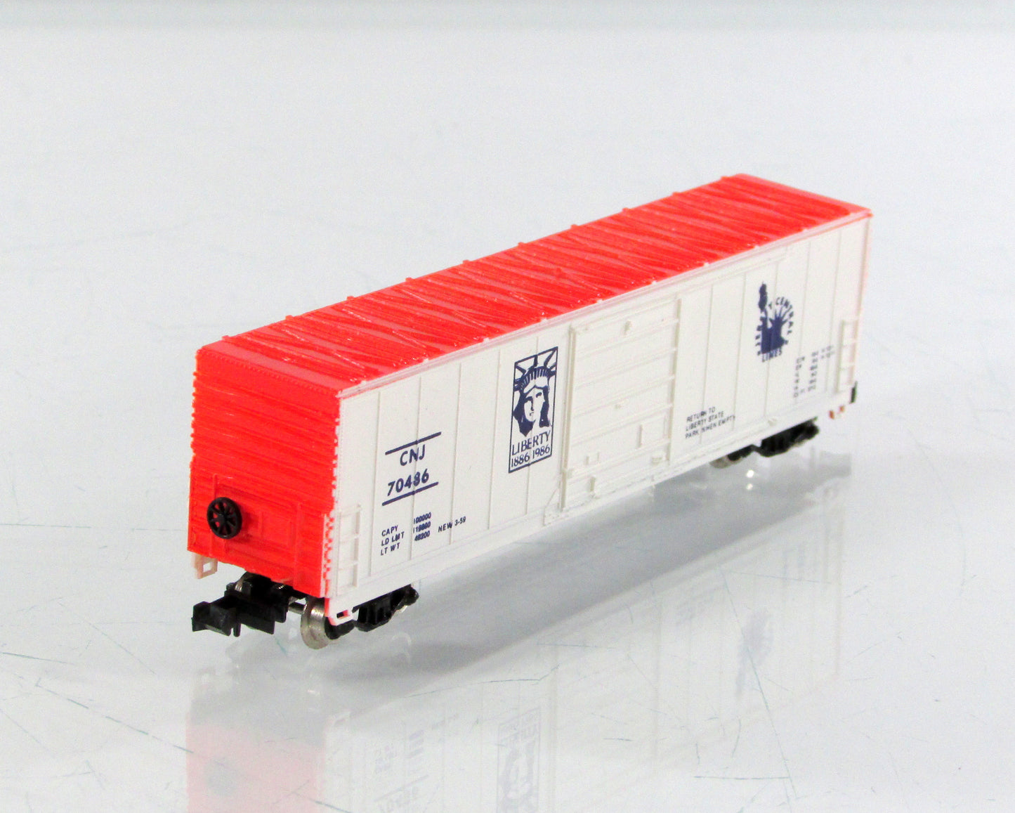 N Scale *STATUE of LIBERTY* 100th Anniv. Box Car, CNJ 70486 -Bev-Bel 2189 *RARE