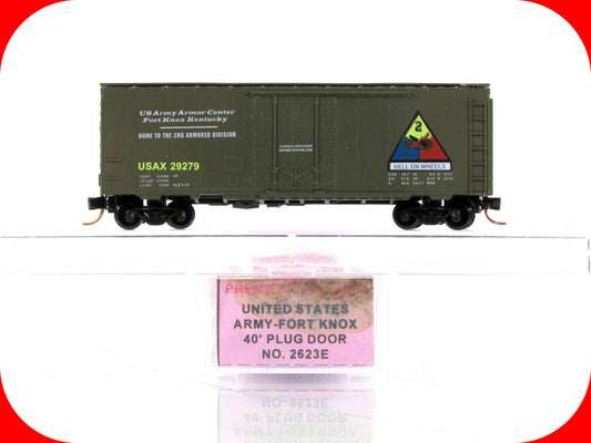 N Scale **US Army Fort Knox** Box Car USAX 29279 - Premiere Editions, MTL *RARE