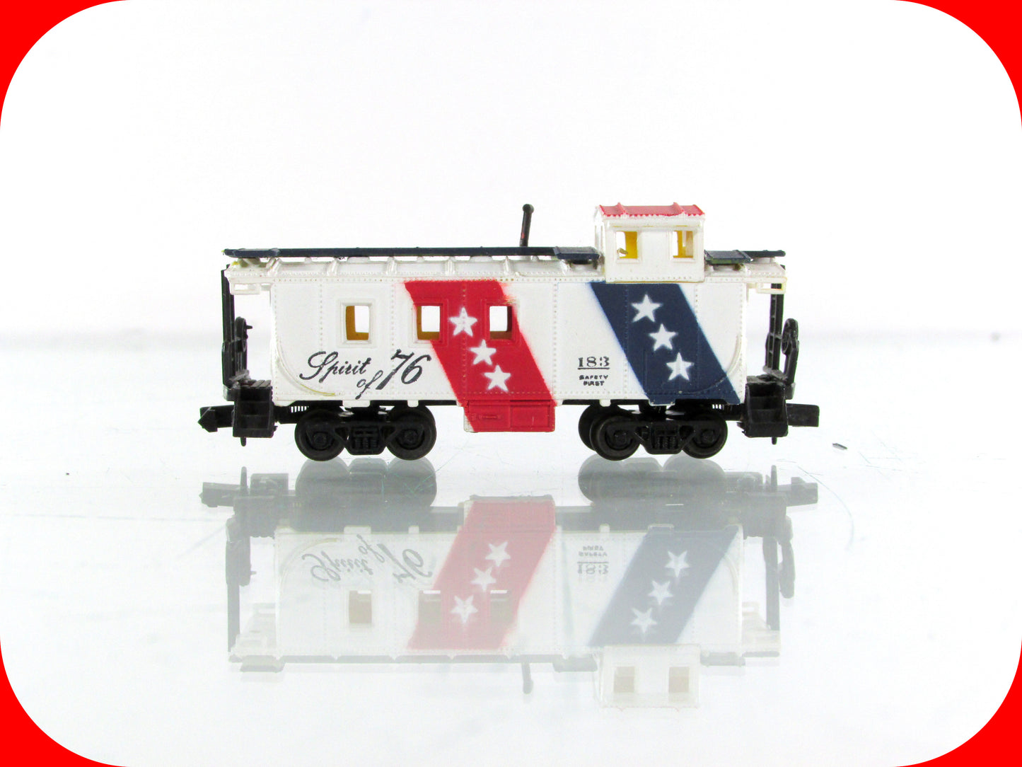N Scale AMERICAN BICENTENNIAL **Spirit of 76** Cupola Caboose - Bachmann 5412