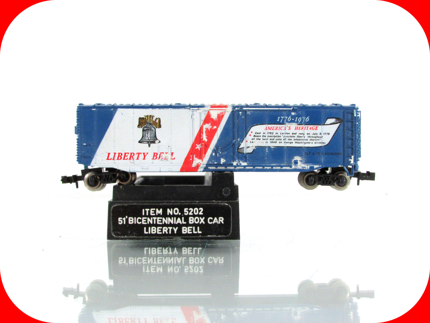 N Scale **BICENTENNIAL 1776-1976** American Liberty Bell Box Car -Bachmann 5202
