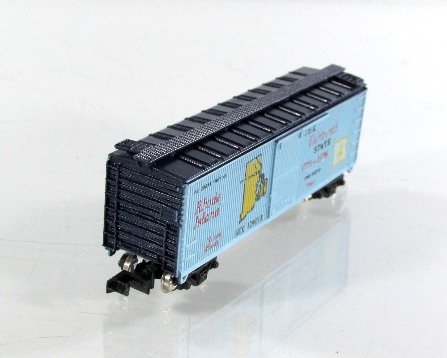 N Scale **RHODE ISLAND** Colony-State Collector Box Car - Con-Cor 1776 N **RARE
