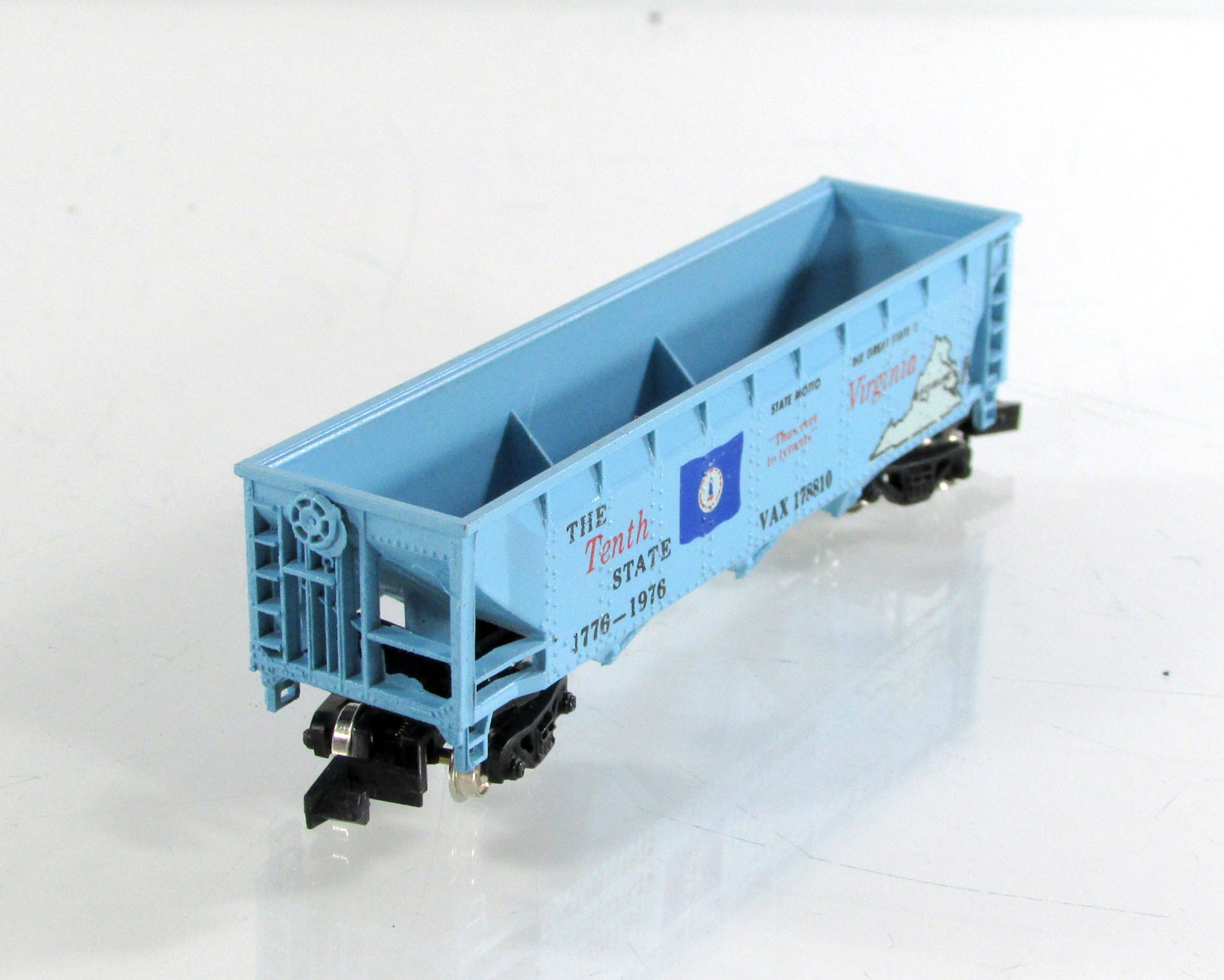 N Scale ***VIRGINIA*** Colony-State Collector Box Car - Con-Cor 1776 K **RARE