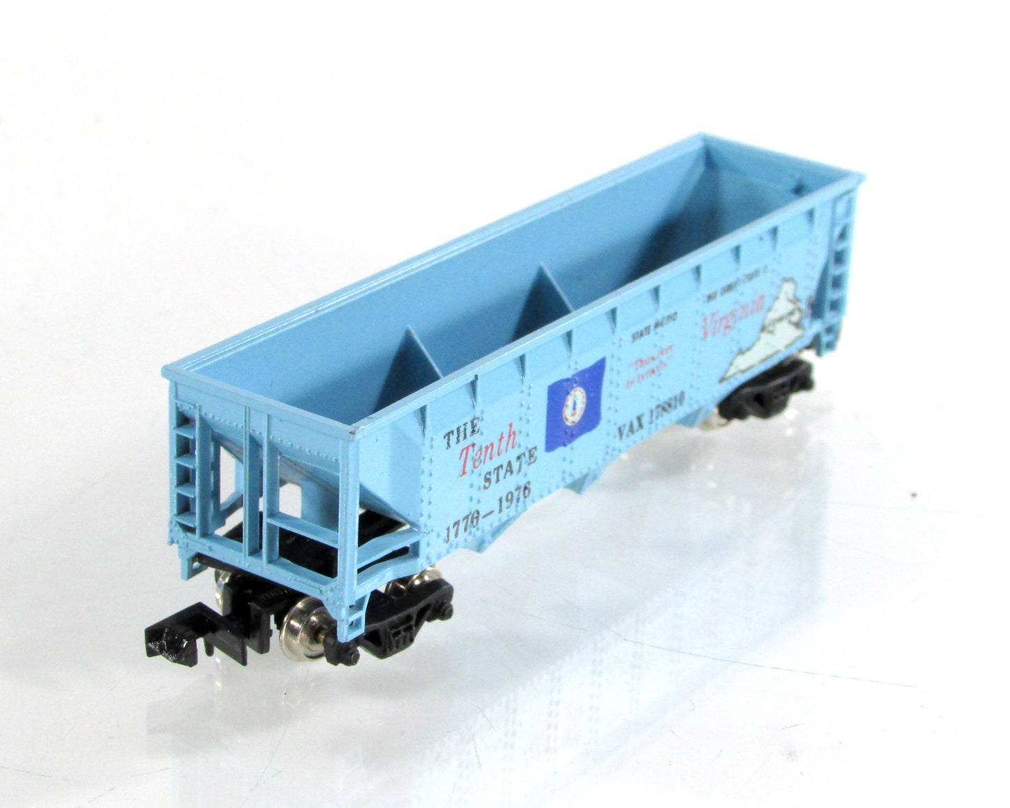 N Scale ***VIRGINIA*** Colony-State Collector Box Car - Con-Cor 1776 K **RARE