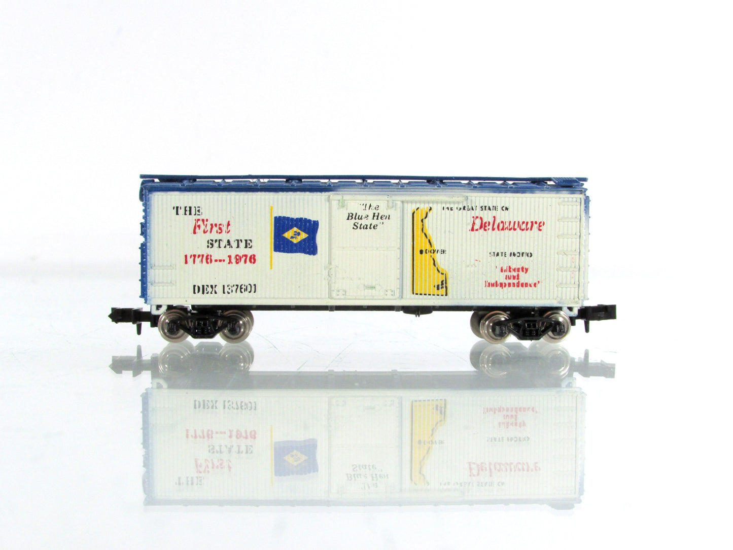N Scale ***DELAWARE*** Colony-State Collector Box Car - Con-Cor 1776 A **RARE