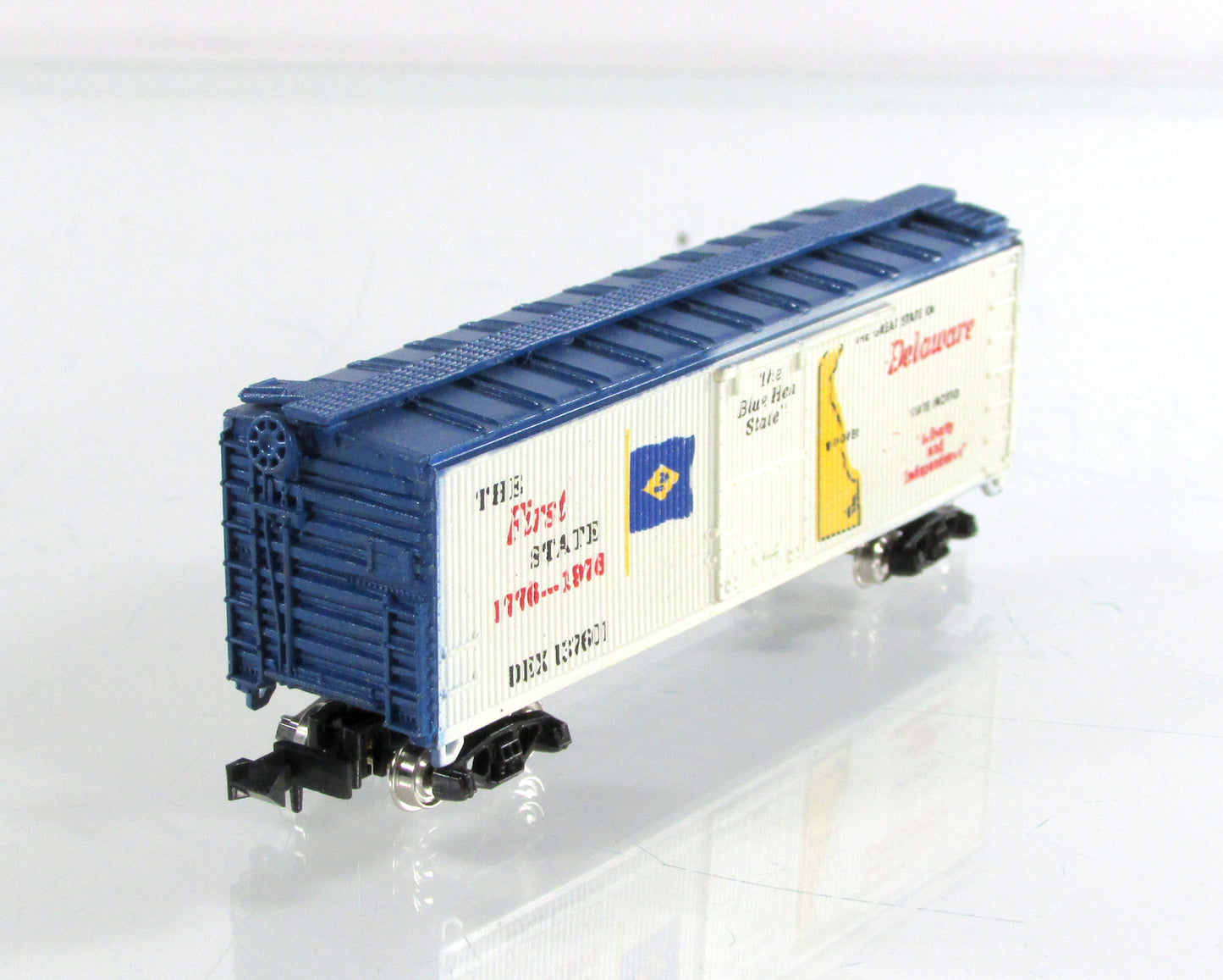 N Scale ***DELAWARE*** Colony-State Collector Box Car - Con-Cor 1776 A **RARE