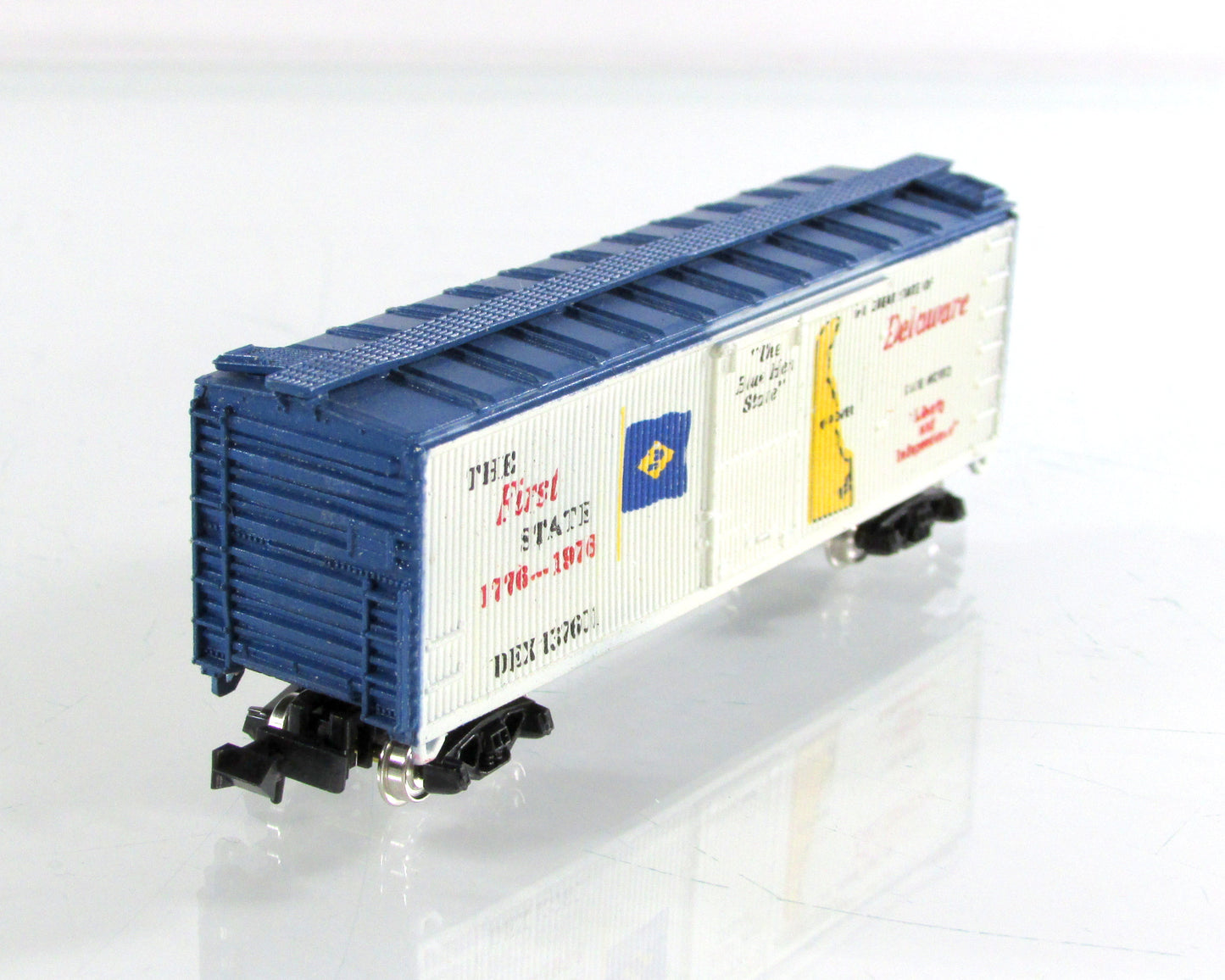 N Scale ***DELAWARE*** Colony-State Collector Box Car - Con-Cor 1776 A **RARE