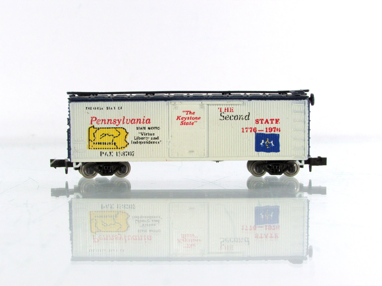 N Scale **Pennsylvania** Colony-State Collector Box Car - Con-Cor 1776 B **RARE