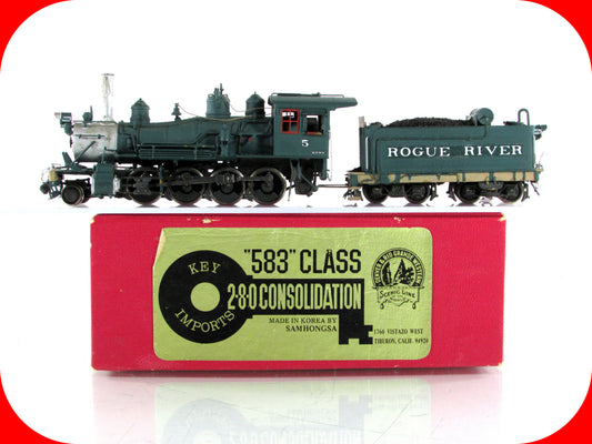 HO Scale BRASS *ROGUE RIVER* Custom 583 Class 2-8-0 Consolidation - KEY IMPORTS