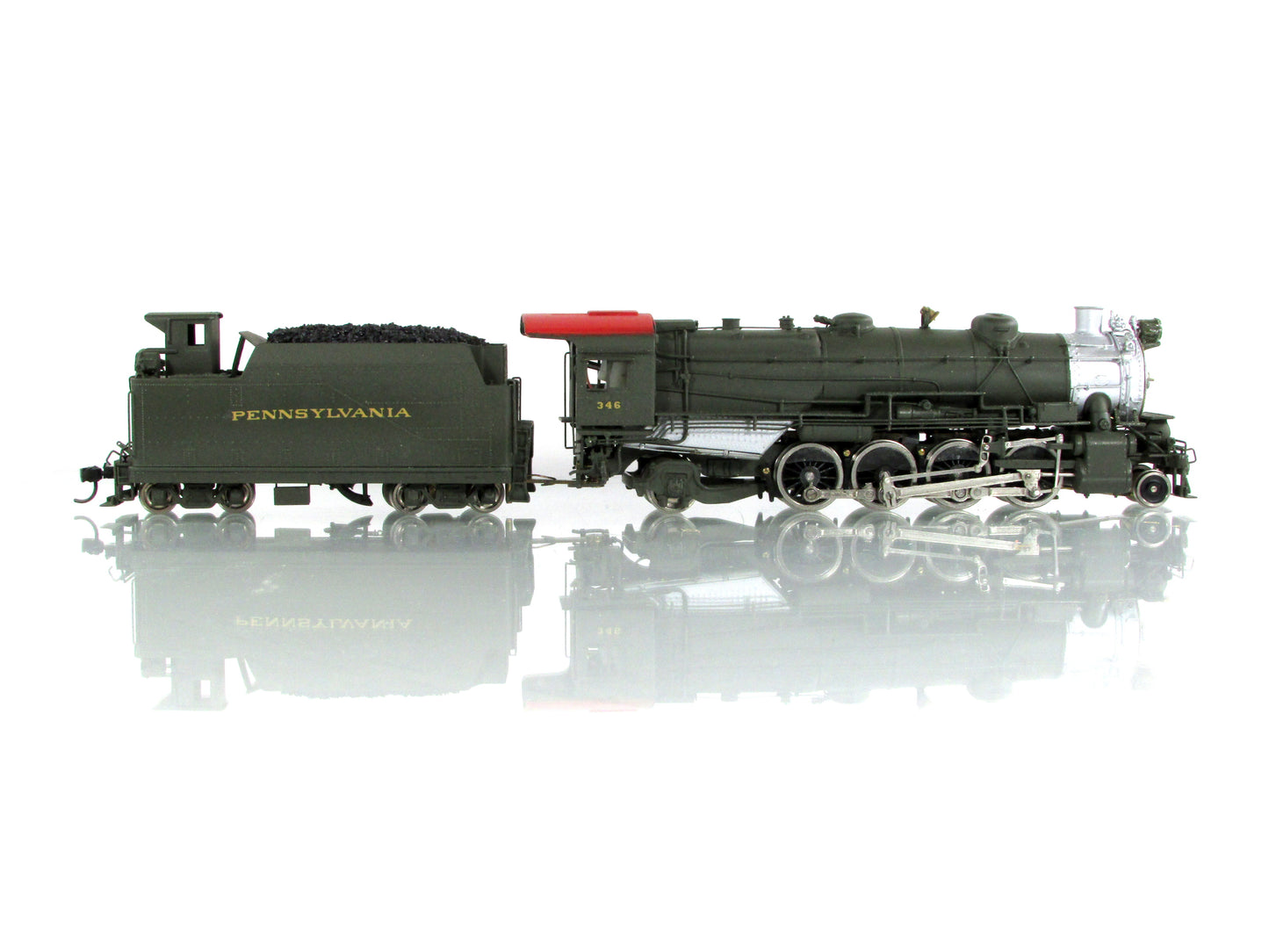 HO Scale BRASS **PENNSYLVANIA** L-1s  2-8-2 Locomotive, PRR 346 - United w/ DCC