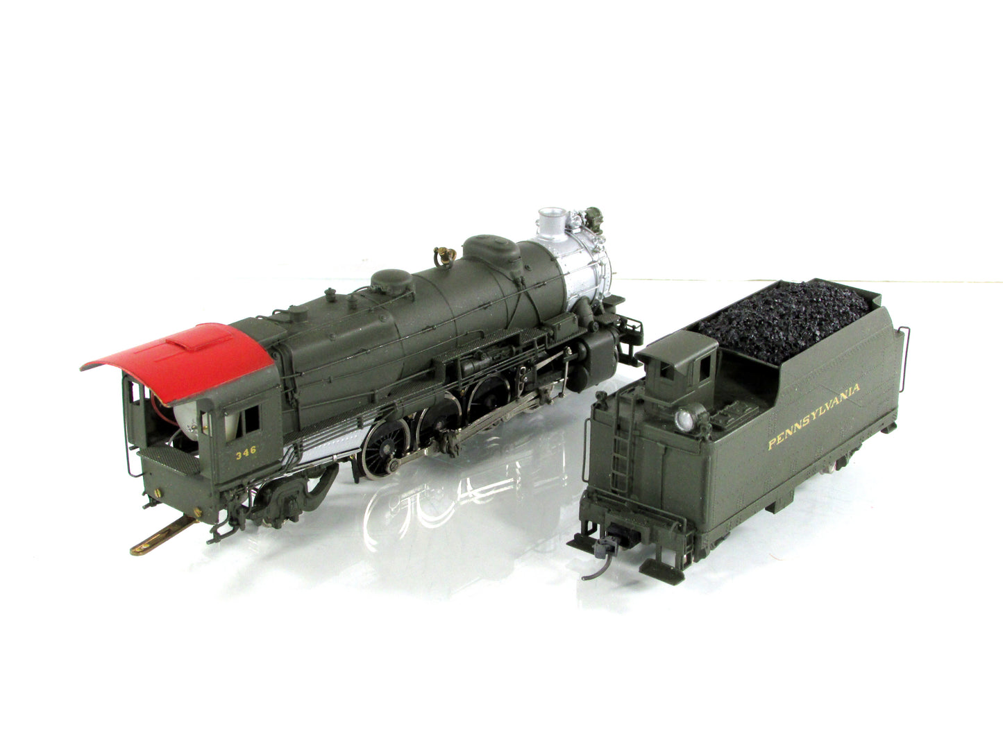 HO Scale BRASS **PENNSYLVANIA** L-1s  2-8-2 Locomotive, PRR 346 - United w/ DCC
