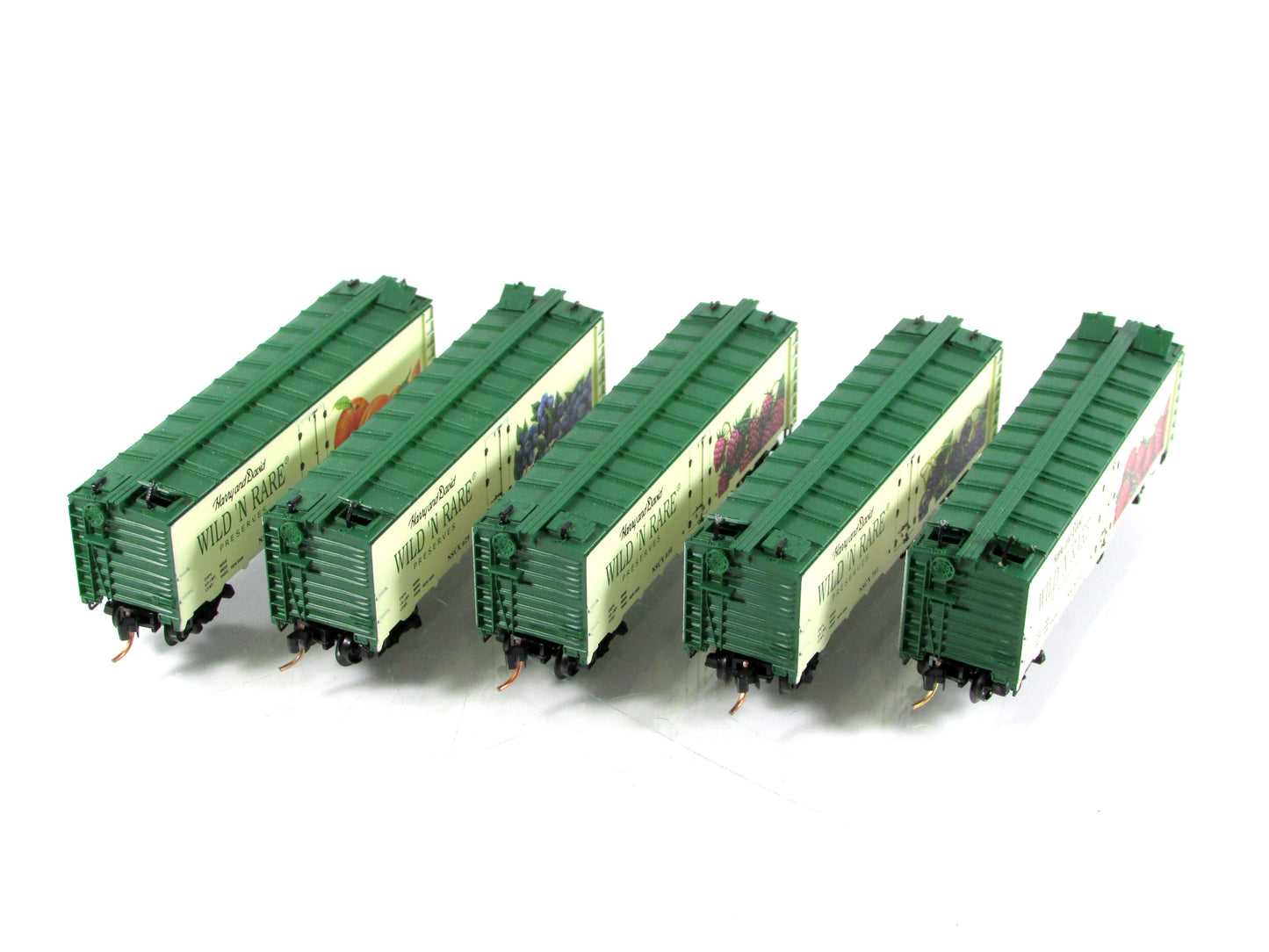 N Scale *HARRY & DAVID* Wild n Rare Preserves Reefer Set - Micro Trains Special