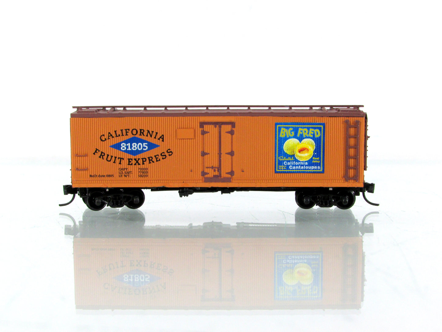 N Scale *CALIFORNIA FRUIT EXPRESS* Big Fred Reefer #81805, Micro Trains Special
