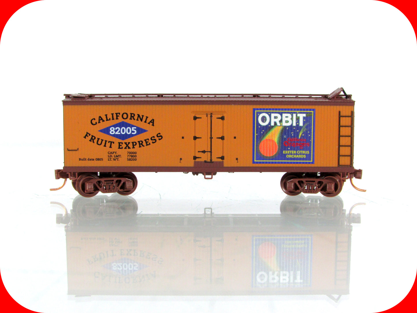 N Scale **CALIFORNIA FRUIT EXPRESS** Orbit Reefer #82005 - Micro Trains Special
