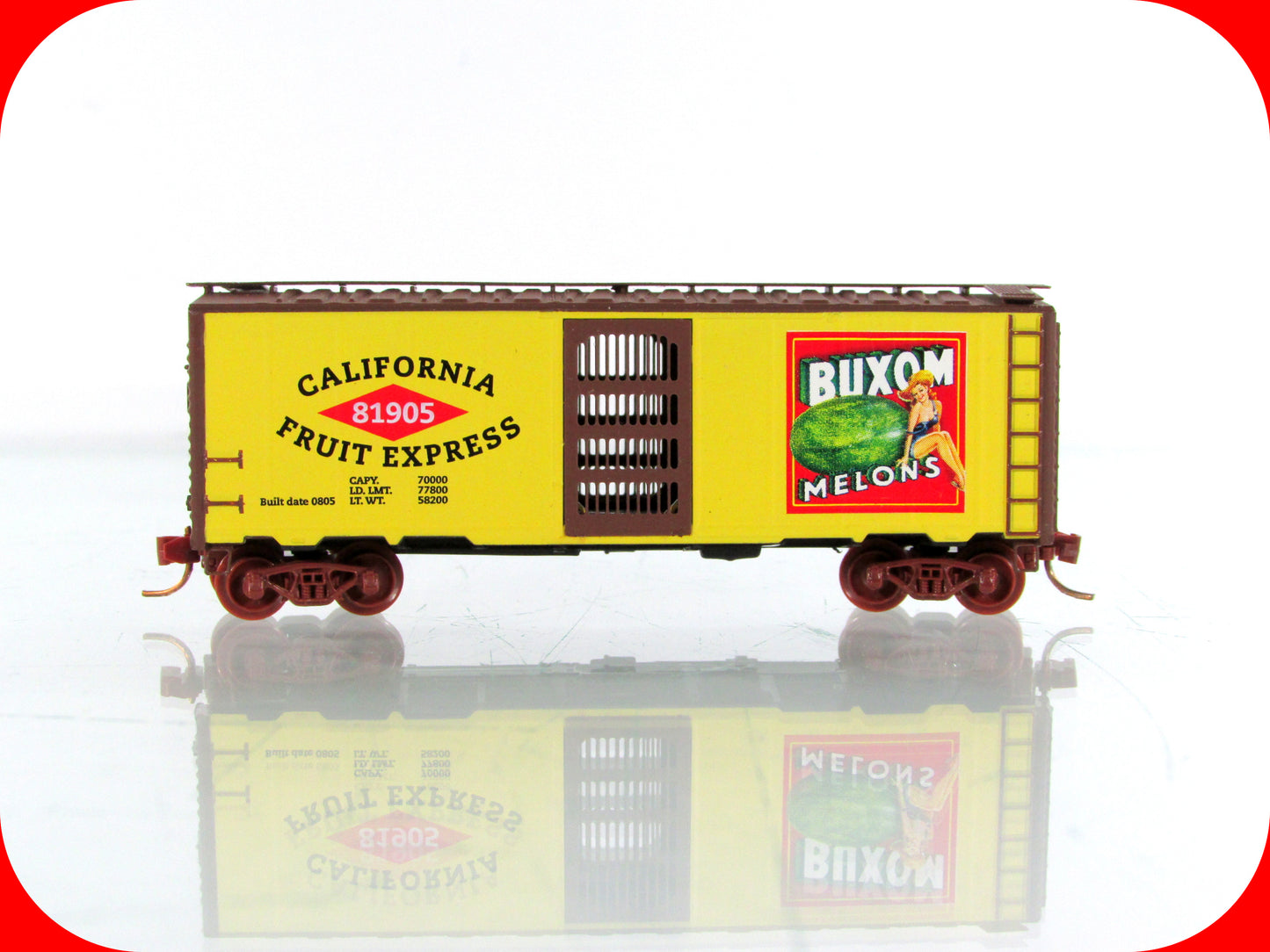 N Scale **CALIFORNIA FRUIT EXPRESS** Buxom Melons #81905 - Micro Trains Special