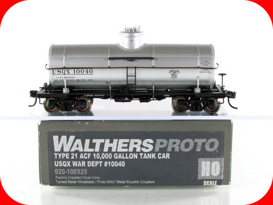 HO Scale **WAR DEPARTMENT** Military Tank Car, USQX 10040 - Walthers 920-100525