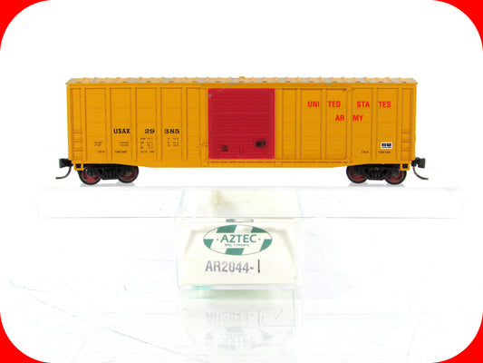 N Scale *UNITED STATES ARMY* 50' Box Car #29385 - AZTEC AR2044, MTL Cplrs *RARE