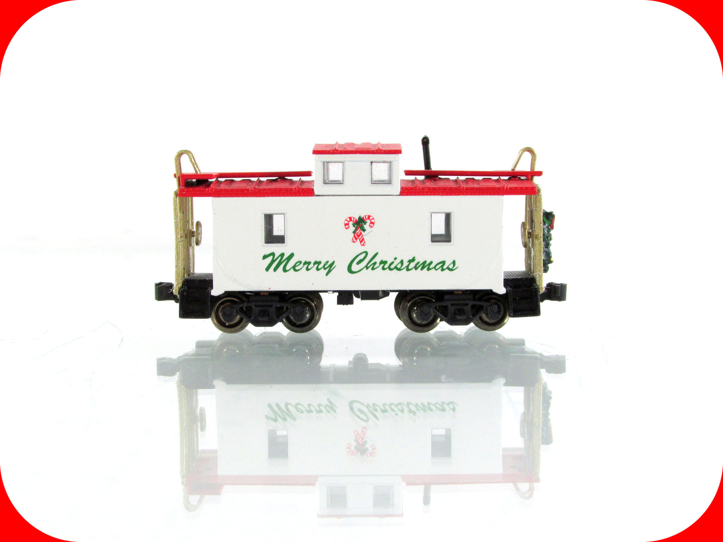 N Scale ***MERRY CHRISTMAS*** Caboose - Kato? Lighted?
